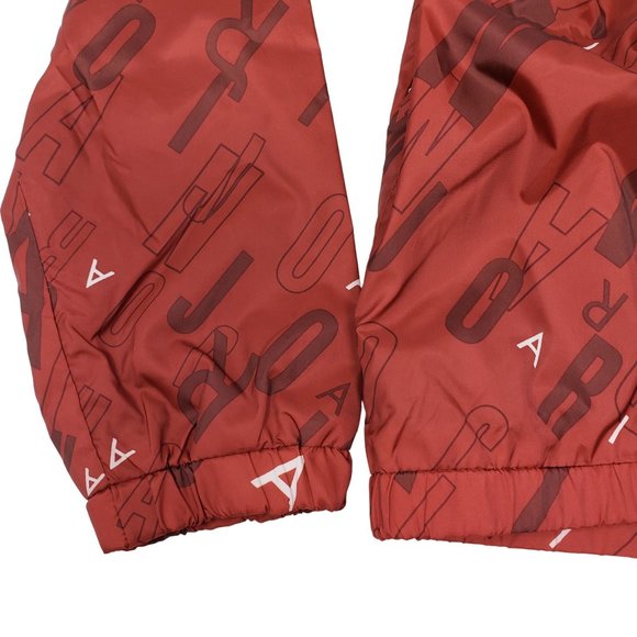 Jordan Boy's All Over Logo Windbreaker Jacket with Hood Rain Jacket Size  S 8/10 - Picture 3 of 6